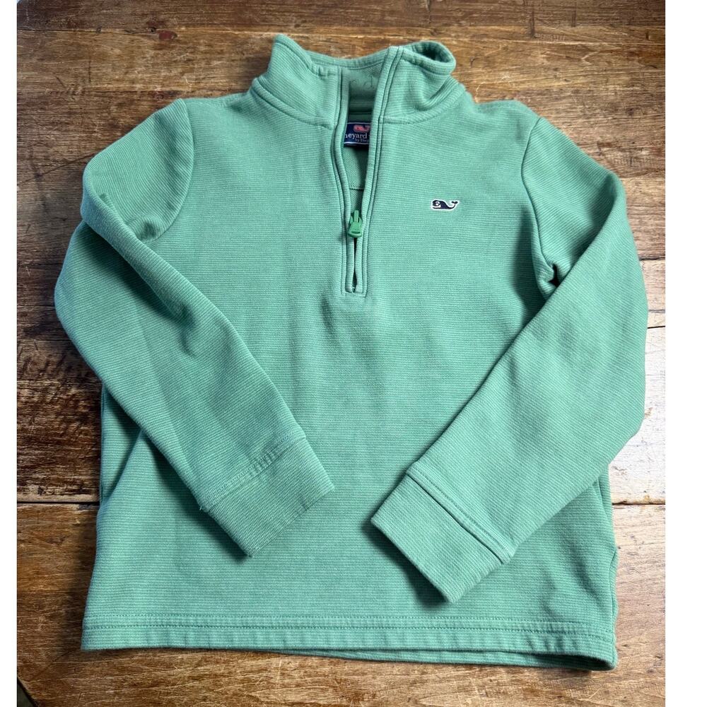 Vineyard Vines Boys Green Quarter Zip‎ size 6